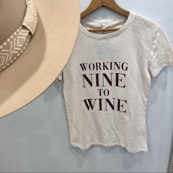 NWT ZSupply “working nine to wine tee” - Picture 5 of 9